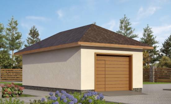 040-001-П Проект гаража из теплоблока Елец | Проекты одноэтажных домов от House Expert