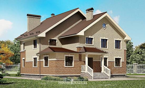 300-004-Л Проект двухэтажного дома, уютный домик из теплоблока Елец | Проекты домов от House Expert
