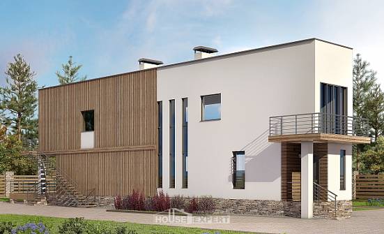100-003-Л Проект двухэтажного дома, уютный коттедж из керамзитобетонных блоков Липецк | Проекты домов от House Expert