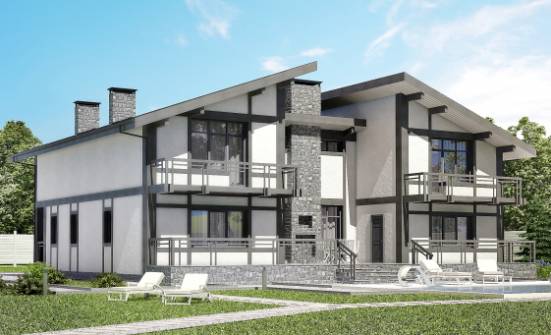 280-002-П Проект двухэтажного дома мансардой, бюджетный загородный дом из кирпича Липецк | Проекты домов от House Expert