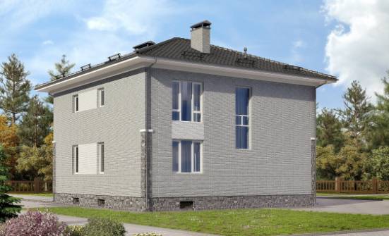 275-004-П Проект трехэтажного дома и гаражом, современный домик из кирпича Елец | Проекты домов от House Expert