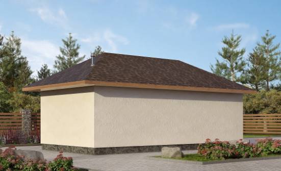 040-001-П Проект гаража из теплоблока Елец | Проекты одноэтажных домов от House Expert