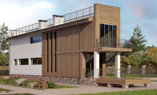 100-003-Л Проект двухэтажного дома, уютный коттедж из керамзитобетонных блоков Липецк | Проекты домов от House Expert
