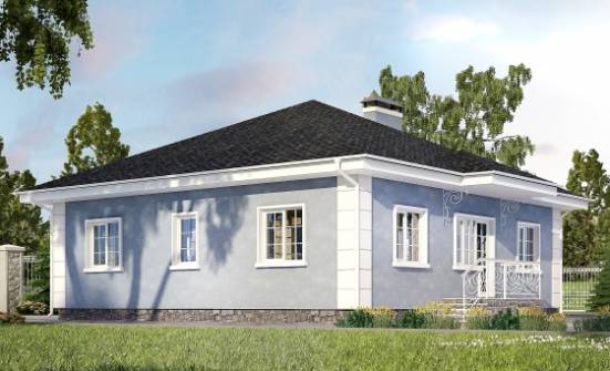100-001-П Проект одноэтажного дома, компактный домик из газобетона Липецк | Проекты домов от House Expert