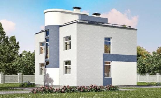 180-005-П Проект двухэтажного дома, современный дом из теплоблока Липецк | Проекты домов от House Expert