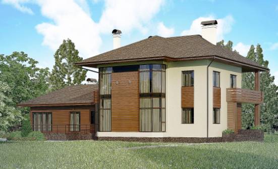 300-001-П Проект двухэтажного дома, огромный домик из кирпича Липецк | Проекты домов от House Expert