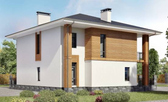 180-015-П Проект двухэтажного дома, современный дом из арболита Елец | Проекты домов от House Expert