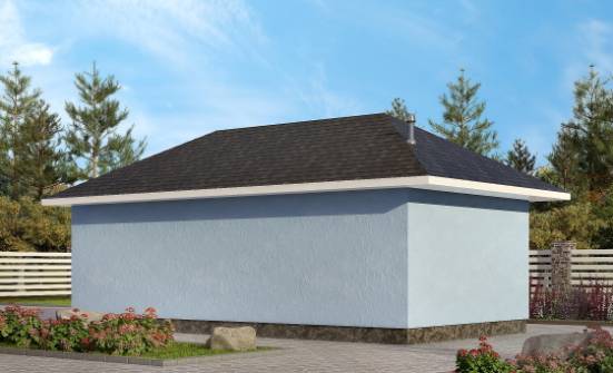 040-001-Л Проект гаража из теплоблока Елец | Проекты одноэтажных домов от House Expert
