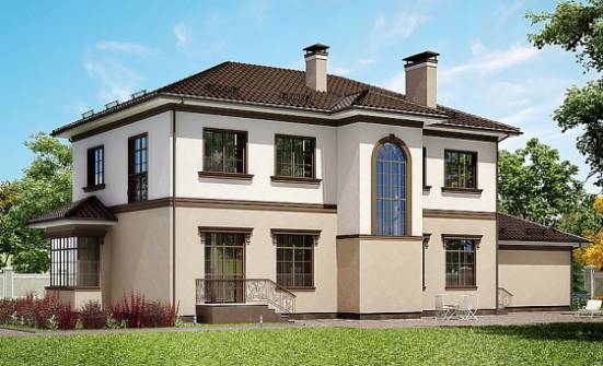 290-004-Л Проект двухэтажного дома и гаражом, огромный загородный дом из кирпича Липецк | Проекты домов от House Expert