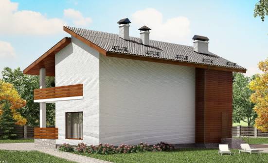 180-009-П Проект двухэтажного дома с мансардой, средний домик из кирпича Елец | Проекты домов от House Expert