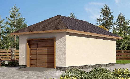 040-001-П Проект гаража из теплоблока Елец | Проекты домов от House Expert