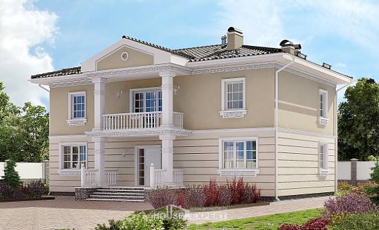 210-005-Л Проект двухэтажного дома, простой домик из блока Липецк | Проекты домов от House Expert