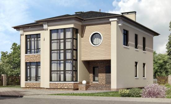 300-005-Л Проект двухэтажного дома, огромный дом из кирпича Липецк | Проекты домов от House Expert