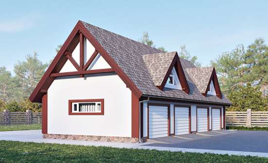 145-002-Л Проект гаража из керамзитобетонных блоков Елец | Проекты домов от House Expert