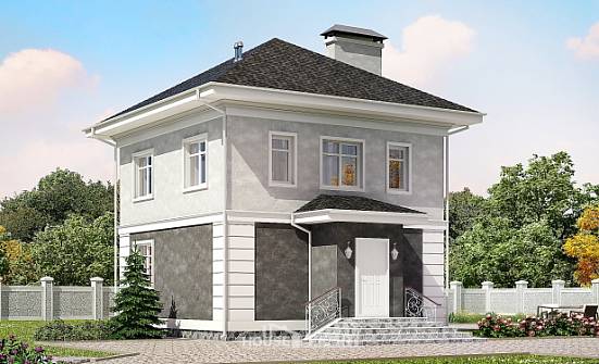 090-003-П Проект двухэтажного дома, небольшой коттедж из бризолита Елец | Проекты домов от House Expert