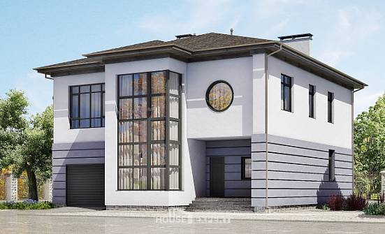 300-006-Л Проект двухэтажного дома и гаражом, уютный домик из кирпича Липецк | Проекты домов от House Expert
