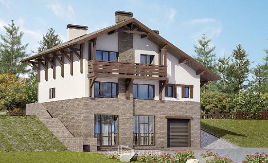 305-002-П Проект трехэтажного дома с мансардой, классический домик из кирпича Липецк | Проекты домов от House Expert
