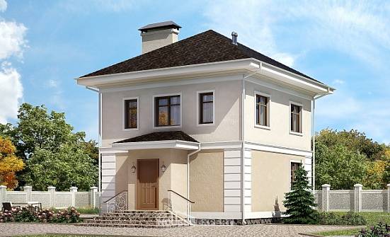090-003-Л Проект двухэтажного дома, красивый дом из керамзитобетонных блоков Липецк | Проекты домов от House Expert