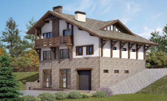 305-002-П Проект трехэтажного дома с мансардой, классический домик из кирпича Липецк | Проекты домов от House Expert