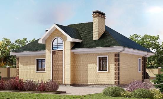 150-013-Л Проект двухэтажного дома мансардой, красивый загородный дом из кирпича Липецк | Проекты домов от House Expert