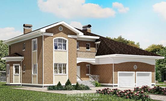 335-002-П Проект двухэтажного дома, гараж, классический дом из кирпича Липецк | Проекты домов от House Expert