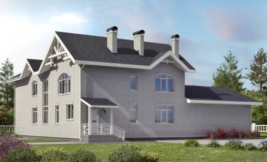 340-004-П Проект двухэтажного дома, уютный загородный дом из блока Липецк | Проекты домов от House Expert