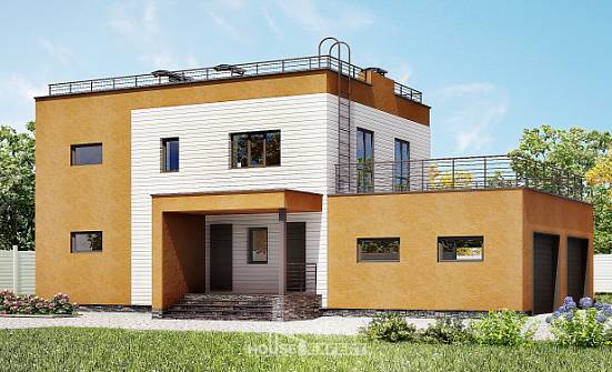 180-012-П Проект двухэтажного дома, гараж, красивый коттедж из кирпича Елец | Проекты домов от House Expert