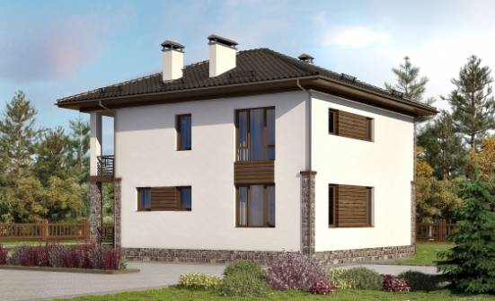 170-005-П Проект двухэтажного дома, классический дом из арболита Елец | Проекты домов от House Expert