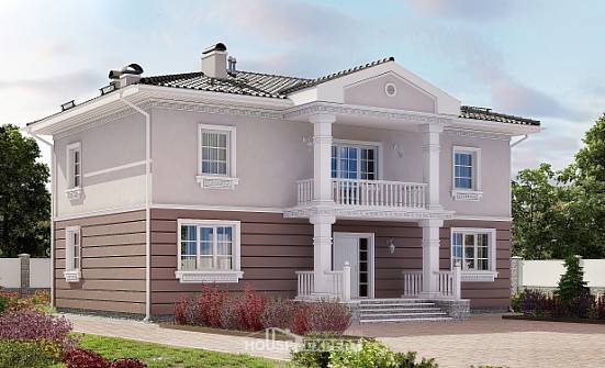210-005-П Проект двухэтажного дома, средний дом из пеноблока Елец | Проекты домов от House Expert