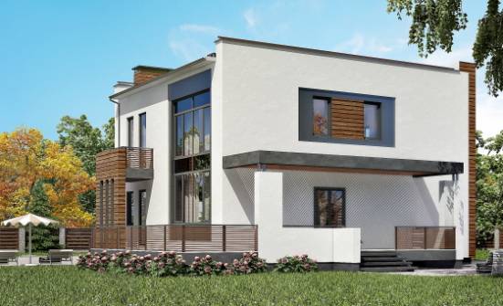 220-003-П Проект двухэтажного дома, гараж, уютный коттедж из газосиликатных блоков Липецк | Проекты домов от House Expert