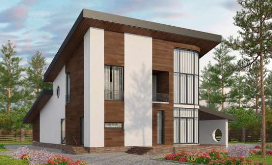 230-001-П Проект двухэтажного дома мансардой, классический коттедж из кирпича Липецк | Проекты домов от House Expert