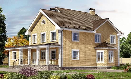 320-003-Л Проект двухэтажного дома, уютный дом из поризованных блоков Елец | Проекты домов от House Expert