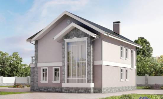170-008-П Проект двухэтажного дома, классический домик из твинблока Липецк | Проекты домов от House Expert