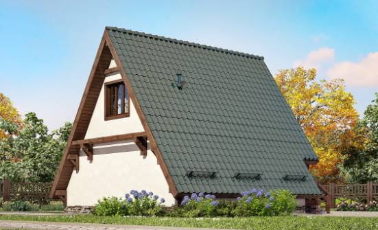 070-003-П Проект двухэтажного дома с мансардным этажом, крохотный домик из дерева Липецк | Проекты домов от House Expert