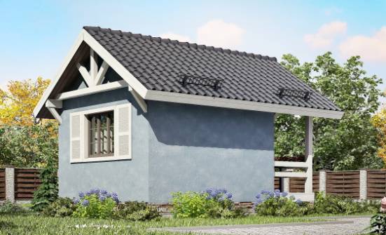 020-001-П Проект одноэтажного дома, экономичный дом из бревен Липецк | Проекты одноэтажных домов от House Expert