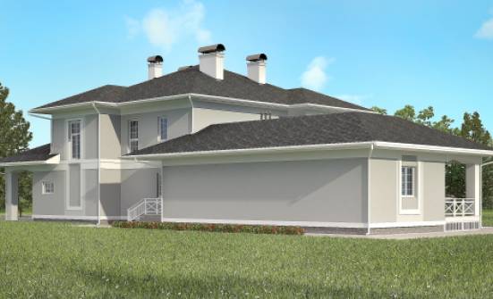 360-001-П Проект двухэтажного дома, гараж, современный домик из кирпича Елец | Проекты домов от House Expert