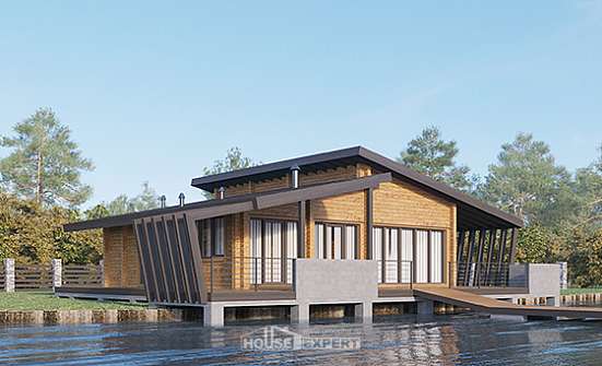 100-007-П Проект бани из дерева Липецк | Проекты домов от House Expert