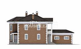 150-006-П Проект двухэтажного дома, гараж, бюджетный домик из пеноблока Елец, House Expert