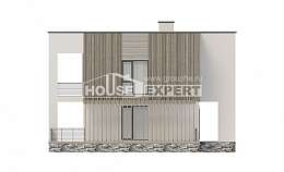 150-017-П Проект двухэтажного дома, доступный коттедж из поризованных блоков Елец, House Expert