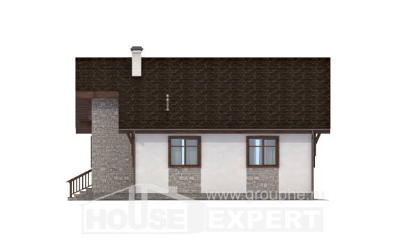 080-002-Л Проект одноэтажного дома, компактный загородный дом из газобетона Липецк, House Expert