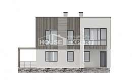 150-017-П Проект двухэтажного дома, бюджетный дом из пеноблока Елец, House Expert