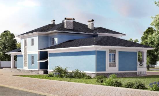 620-001-П Проект трехэтажного дома, гараж, уютный коттедж из арболита Липецк | Проекты домов от House Expert
