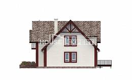 300-008-Л Проект двухэтажного дома с мансардным этажом, гараж, просторный домик из газосиликатных блоков Елец, House Expert