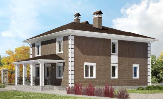 185-002-П Проект двухэтажного дома, компактный дом из пеноблока Липецк | Проекты домов от House Expert