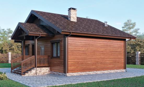 065-001-П Проект бани из керамзитобетонных блоков Липецк | Проекты домов от House Expert