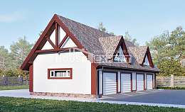 145-002-Л Проект гаража из арболита Елец, House Expert