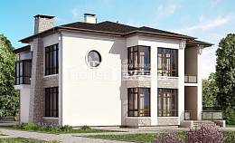 300-005-П Проект двухэтажного дома, красивый домик из кирпича Елец, House Expert