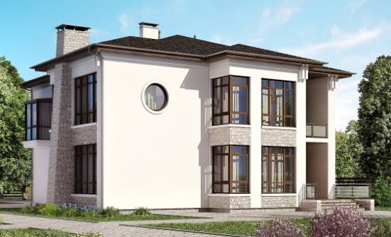 300-005-П Проект двухэтажного дома, огромный коттедж из кирпича Елец | Проекты домов от House Expert