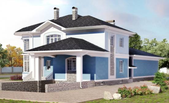 620-001-П Проект трехэтажного дома, гараж, уютный коттедж из арболита Липецк | Проекты домов от House Expert