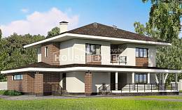 275-002-П Проект двухэтажного дома, гараж, уютный коттедж из кирпича Липецк, House Expert